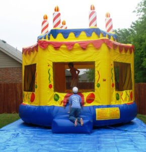 bounce houses